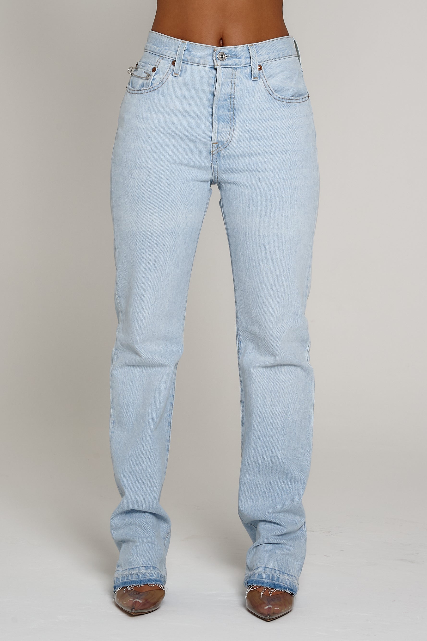 PLT Shape Vintage V Waistband Straight Leg Jeans